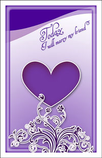 Wedding Program Cover Template 9F - Graphic 1